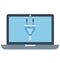 Laptop Charger Isolated Color Vector icon that can be easily modified or edit