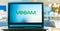 Laptop computer displaying logo of Veeam Software