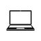 Laptop device icon sign, office appliances - for stock