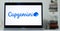 Laptop displays the logo of Capgemini, a technology company