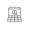laptop, dollar, chat bubble icon. Element of marketing for mobile concept and web apps icon. Thin line icon for website design and
