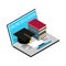 Laptop Education Books Composition