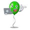 With laptop green balloon cartoon Birthday very funny