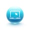 Laptop icon sphere