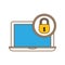 laptop lock server banner icon