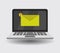 Laptop mail icon illustrated in vector on white background