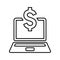 Laptop Money icon