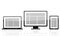 Laptop monitor tablet icon