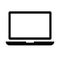 Laptop pc, notebook pc monitor icon illustration