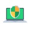 Laptop protection icon