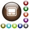 Laptop touchpad color glass buttons