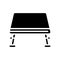 laptop tray home office glyph icon vector illustration