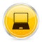 Laptop yellow circle icon