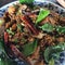 Larb,duck mince with spicy taste, thai food