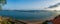 Laredo city tongue to the tidal inlet, panorama