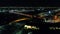Laredo at Night, Texas, Mexican Border, Drone View, Amazing Landscape