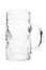 Large 1 liter beer mug isolated