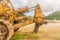 Large Abandoned Construction Tractor