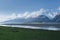 Large Alaska Landscape with Abandoned Port Dock at Low Tide