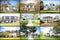 Large American Homes Collage