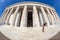 Large angle view with Abraham Lincoln Memorial, Washington DC