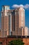 Large apartment building, seen from Federal Hill in Baltimore, M