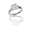 Large asscher cut modern diamond engagement wedding ring