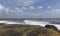 A large Atlantic Storm over the coastline of County Wexford,