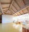 Large attic with wooden ceiling