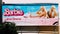 Large Barbie movie advertisment banner poster in Lisbon, Portugal