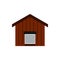 Large barn icon, flat style