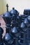 Large Black Chess Pieces