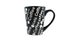 Large black coffee mug