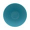 Large blue mixing bowl on a white background