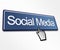 Large Blue Social Media Button