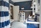 Large Blue & White Bathroom Update