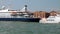 A large boat moored at The Port of Venice in Venice  Italy