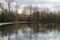 Large Boating Lake In A Park In Manchester