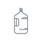 Large bottle linear icon