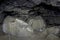 Large Boulder Rocks Inside Lava Tube Cave