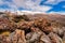 Large boulders and other volcanic rocks