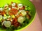Large bowl of green salad