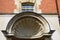 Large brick Canopy entrance to flats