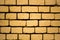 Large brickwork, yellow brick wall, sand color