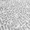 Large Bright White Walled Maze from Overhead