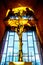 The large bronze Crucifix in the Chapel of the Holy Cross