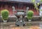 Large bronze jasso stick prayer urn in the Thien Mu Pagoda in Hue, Vietnam