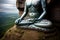 A Large Buddha Statue Sitting On Top Of A Cliff. Generative AI