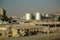 Large capacity tanks in industrial area in Aqaba city, Jordan