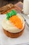 Large carrot cupcake